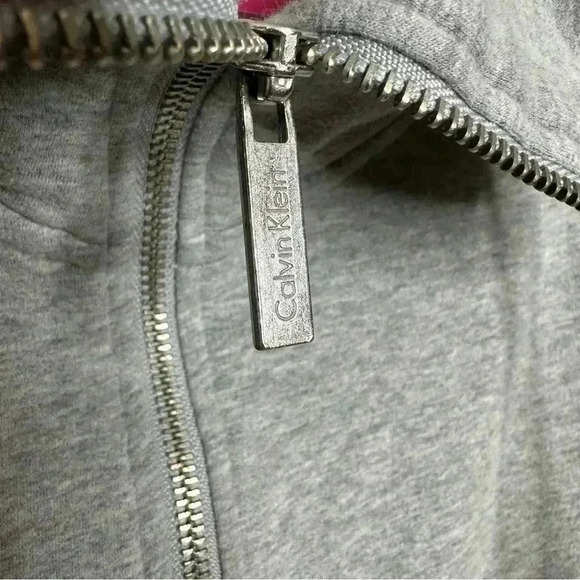 Calvin Klein Sweatshirt Full Zip Grey Size Small - Picture 6 of 16